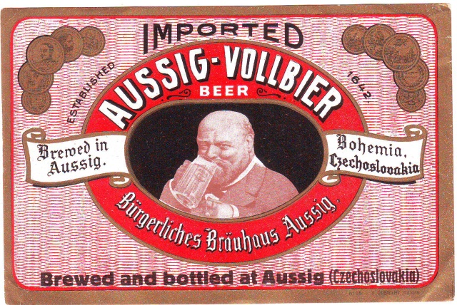 Etiketa Aussig Vollbier